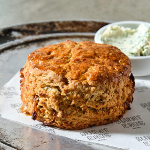 Onion Jam Scones with Herbed Cream Cheese